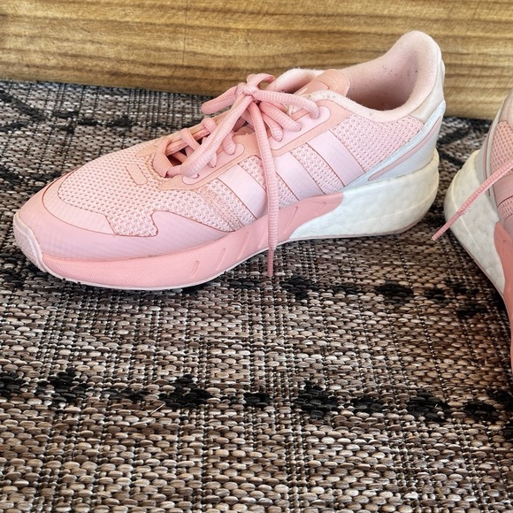 Adidas ZX 1K Boost Women's‎ Size 6 Peach Pink Hi‑Tail H6903R Running Shoes - Picture 7 of 11